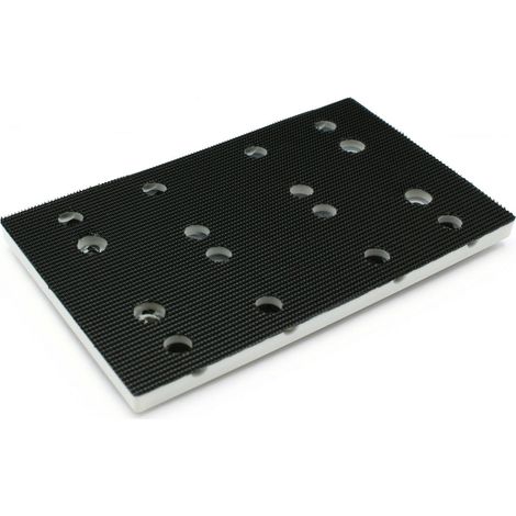 Profi-Schleifteller 80x133 für RTS 400 REQ, schwarz, Schleifteller 133 x 80 mm, stahlgraues Schutzpad, ersetzt das Schleifblatt