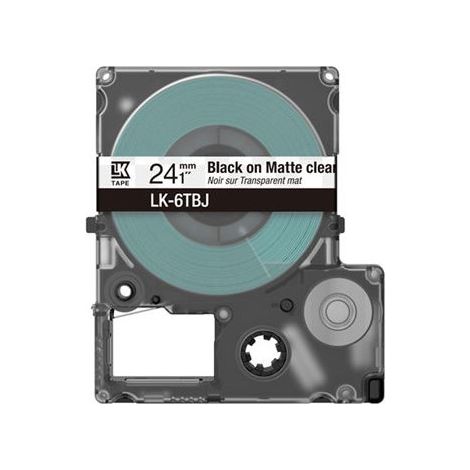 Epson LK-6TBJ Noir, Transparent