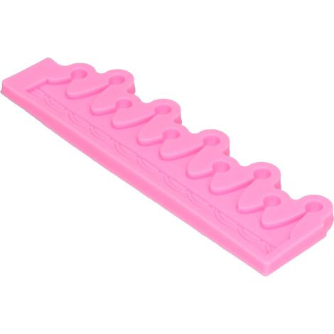 3D-Silikonform für Schokoladen- und Zuckerpaste, ideal zum Backen von Kuchen und Gebäck, rosa, Küchenhelfer für zu Hause (1/5)