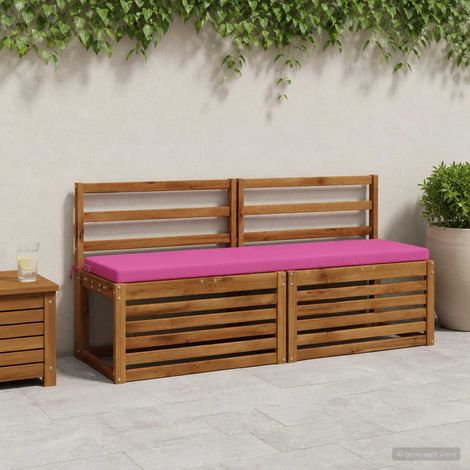 vidaXL Cojín de banco SOEST 100% Poliéster Rosa 150 x 40 x 5 cm (1/5)