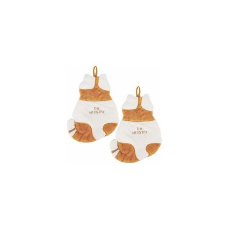 Lot de 2 essuie-mains mignons absorbants, doux, pour enfants, cuisine, salle de bain –
