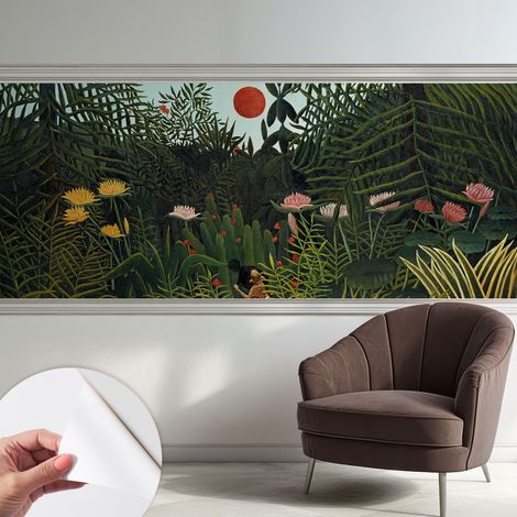 Papier peint adhésif décoratif pour chambre et salon Design moderne à poser facilement Paysage exotique 250x104 cm (1/5)