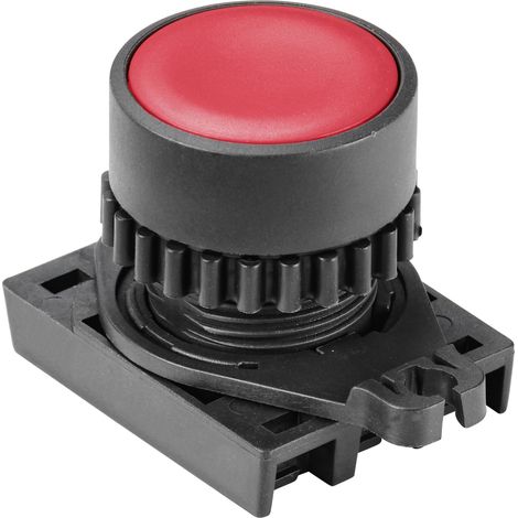 TRU COMPONENTS TC-10344008 S2PR-P1R Bouton-poussoir rond rouge 1 pc(s) S687752 (1/2)