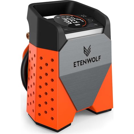 ZEPHYR S3-7800mAh Compresseur à Air Portatif,160 PSI/11,03 Bar Pompe à Air Électrique Pour Voiture, Moto, Vélo, Ballons,Gonflage Rapide en 1 Minute et Lumières LED, Banque D'alimentation USB (1/5)