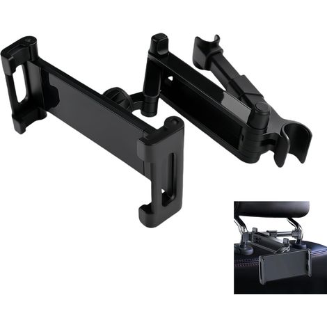 Support Tablette Voiture - 1 Unité - Plastique ABS - Réglable 5,3-10,2 Pouces - Rotation 360 Degrés - Pour Appuie-Tête (1/5)