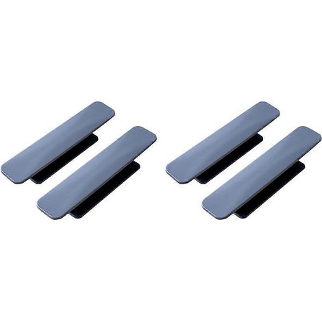 Maniglie per porte e armadietti, 4 pezzi, in ABS grigio, per uso domestico (1/5)