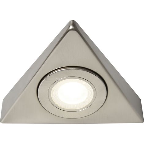 Litecraft Grai Under Cabinet Light Triangular 1.5 Watt CCT LED - Satin Nickel (1/3)