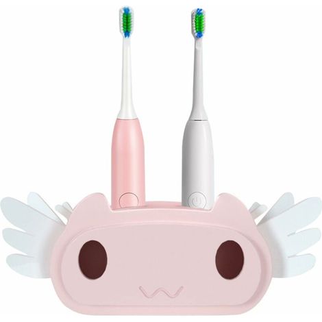 Support Brosse A Dent Electrique, Support Brosse A Dent, Porte Brosse À Dents Electrique, Auto-Adhésif Sans Poinçon, Capacité Portante Élevée, Pour Brosse À Dents, Salle De Bain (1 Pièce Rose) (1/5)