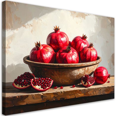 Tableau déco Fruits de grenade nature 100x70 (1/4)
