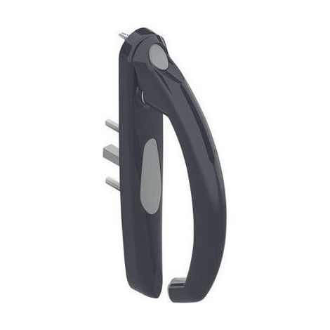 La Croisee Ds – Poignée extérieure SEDUCTION 20° montage simple – Compatible profils 28 à 38 mm – Modèle réversible droite/gauche – Finition gris anthracite