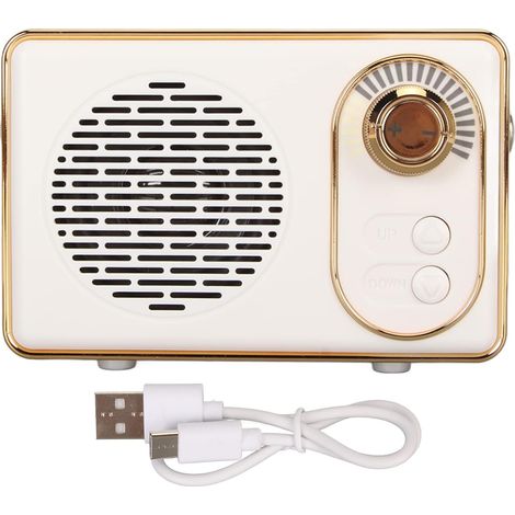 Haut-Parleur Bluetooth Rétro, Lecteur MP3 Vintage avec (1/5)