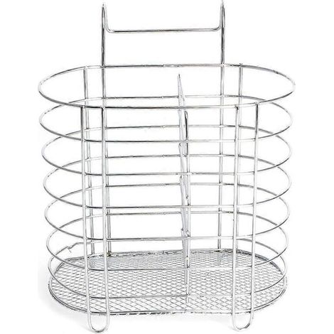 1 Égouttoir à vaisselle suspendu, porte-baguettes et porte-cuillères, organisateur en métal, pour cuisine et salle de bain (1/5)