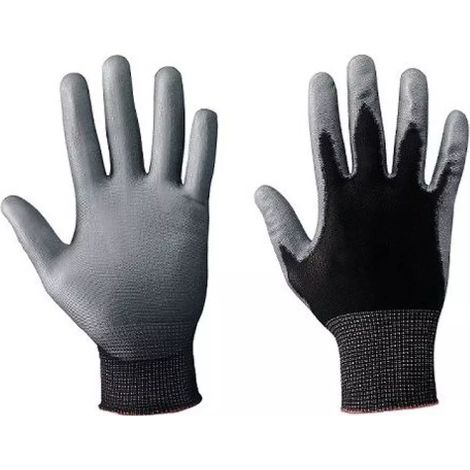 Guanti da lavoro in nitrile e nylon neri  Taglia 10  Idroweb