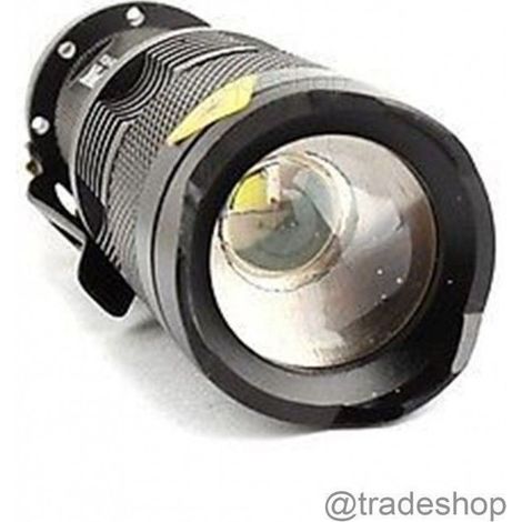 TrAdE Shop Traesio - Mini Torcia A Luce Bianca 500 W 800 Lumes Ricaricabile Resistente Con Gancio - (1/5)