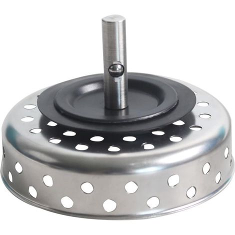 Mikroperforierter Filter, Anti-Verstopfungsabfluss, für Standard-Waschbeckenabläufe, rostbeständiges Layout, leicht zu reinigen und spülmaschinenfest, passend für 805 mm Durchmesser, Edelstahl (1/3)