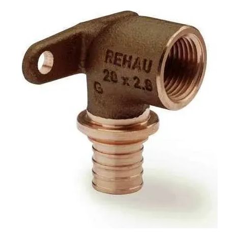 REHAU Codo mural RAUTITAN RX+ 25 - Rp 3/4 corto, 14563611001
