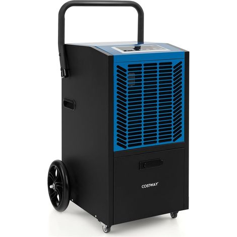 Costway – Déshumidificateur professionnel 66L/jour – Pompe intégrée – Tuyau de vidange 510 cm – Pour pièces jusqu'à 418 m² – Minuterie 24H