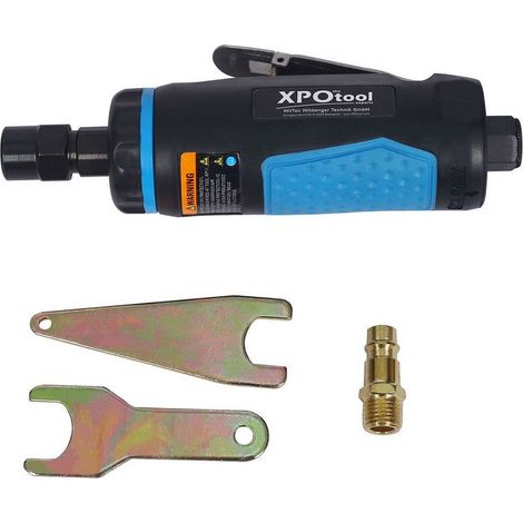 Meuleuse pneumatique droite avec cles et raccord euro (1/2)