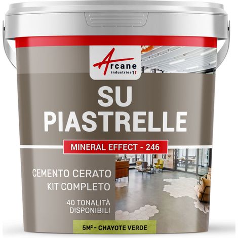 Microcemento su piastrelle - 5 m² (in 2 strati) Chayote Verde - ARCANE INDUSTRIES