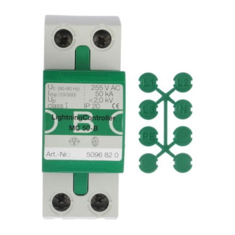 Scaricatore di sovratensione tipo T1 1P 50kA 2kV MC 50-B VDE 5096847