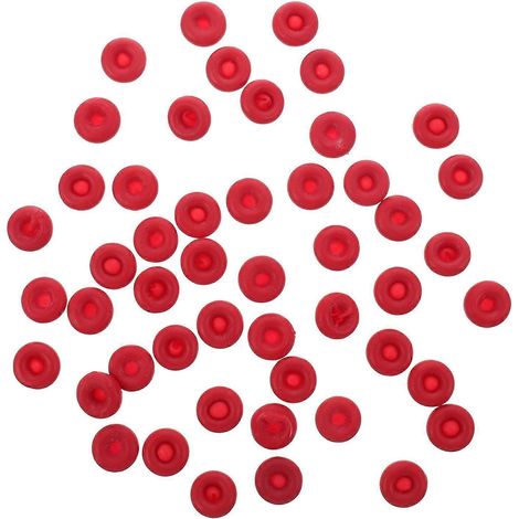 Lot de 50 tubes de mastic rouge pour économiser et conserver le mastic-1.3X1.3CM-Red (1/4)