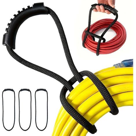 3 Pack Extension Cable Organizer and Hanging Hooks (80cm), Cable Ties with Handle, Heavy Duty Storage Straps and for Organizing Water Pipe in Garages and Workshops (1/5)