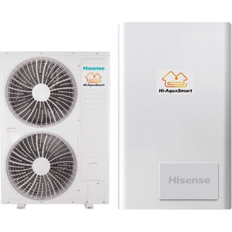 Hisense Hi-AquaSmart AHM-160UXCSAPA3 + AHW-160UCSEP R-410 Luft-Wasser-Split-Wärmepumpe mit Steuerung im Lieferumfang