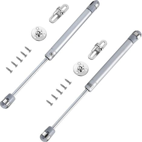 Vérin À Gaz - 100 N - Longueur 270 mm - Pour Meuble À Ouverture Verticale - Support De Couvercle À Fermeture Douce - 1 Pièce (1/5)