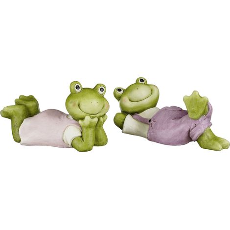 Mica Decorations Dekofigur Frosch 30 cm mehrfarbig 2-fach sortiert Dekofigur