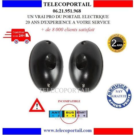 CELLULE PHOTOELECTRIQUE PORTE DE GARAGE SOMFY SERIE AXORN KEASY DEXXO (1/2)