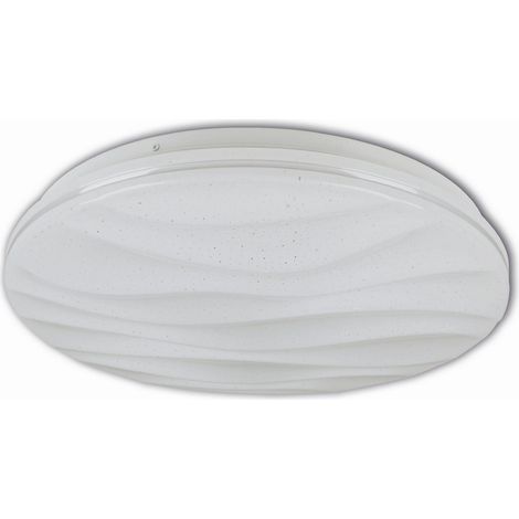 Plafonnier plafonnier salon lumière App variateur télécommande LED D 38 cm