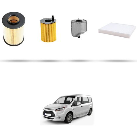 Kit tagliando 4 filtri compatibile con Ford Tourneo Connect II 1.6 TDCi 85kw dal 2013 (1/5)