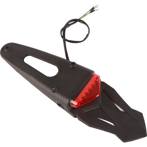Garde-boue arrière moto avec 12 LED Feu stop/veilleuse Remplacement pour Suzuki KL250 RMZ250 DRZ50 DRZ125 Rouge (1/5)