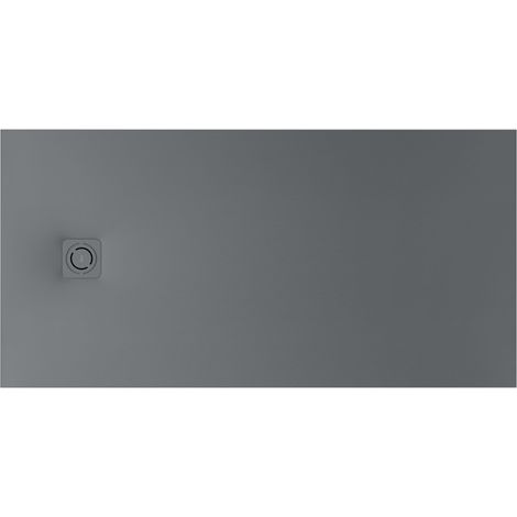 Receveur de douche extra plat en Stonex® Terran-N+Grille Twist - 1800x900mm - Gris ardoise (1/2)