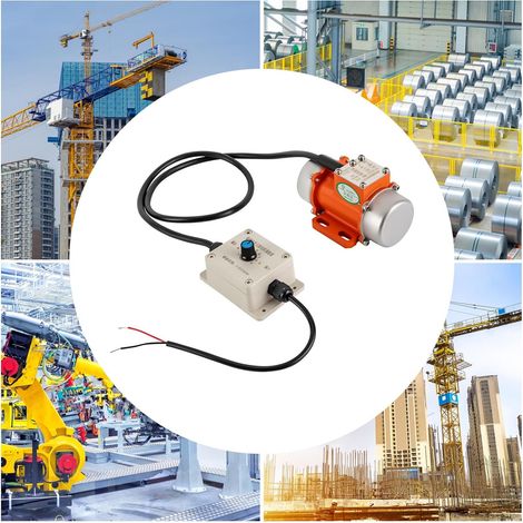 Vibrationsmotor 12V 30W 50Hz Vibration Motor, Mehrzweckmotor mit Drehzahlregler Asynchrones Vibrator elektrischer Rüttler Vibrationsmotor, Gleichstrom-Vibrationsmotorr für mechanische Geräte Concrete (1/5)
