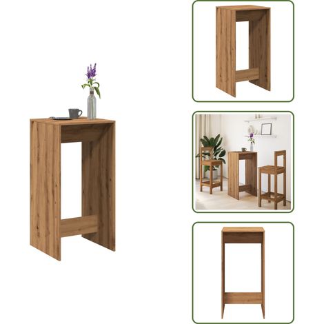 Bartisch Artisan-Eiche 51x50x103,5 cm Holzwerkstoff - Bartisch - Bartische - Stehtisch - Kneipentisch