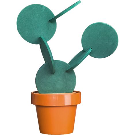 7 pièces sous-verres et support pour pot de fleurs, design modulaire cactus, EVA résistant à la chaleur et à l'eau, décoration intérieure maison bar (1/5)