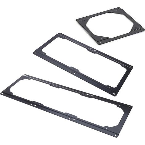 Gehäuselüfter-Umrüstadapter-Halterung für Computergehäuse-Kühlkörper-Zubehör 120 auf 140, 240 auf 280, 360 auf 420, mehrfarbig (120 x 140) (1/5)