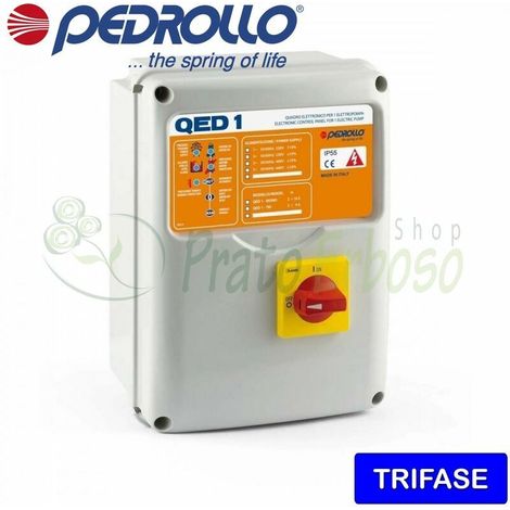 QED 2-TRI/1 - Quadro elettronico per elettropompa trifase 4 HP