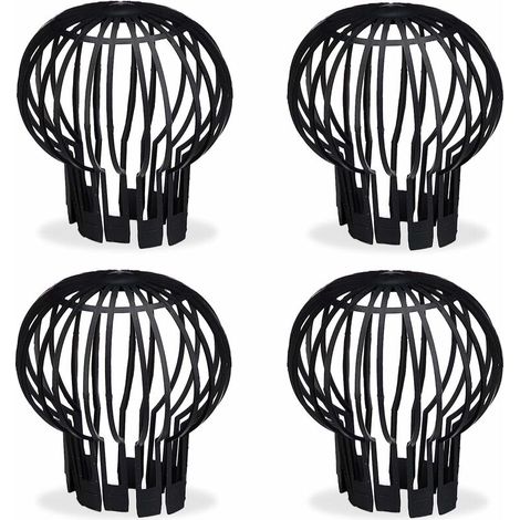 Filiyano-Lot de 4 crépines d'évier, en plastique, diamètre 13 cm, PP (1/4)