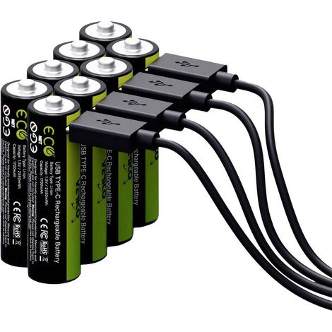 Verico LoopEnergy USB-C Batteria ricaricabile USB-C ® Li-Ion 1700 mAh 1.5 V 8 pz. (1/2)
