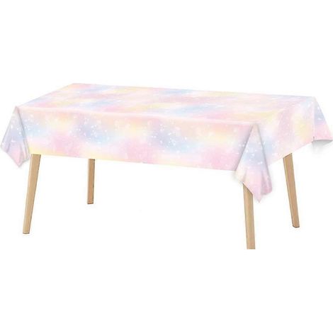 Nappe jetable colorée pour anniversaire de fille, décoration de bureau tendance pour réunion de famille (1/5)