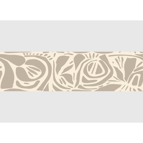 AG Design Bordura Autoadesiva Flora Astratta Moderna, AWB 8444  Decorazione Impermeabile per Pareti, Mobili, Carte da Parati, Rivestimenti Murali e Porte  Larghezza 500 cm x Altezza 13,8 cm (1/5)