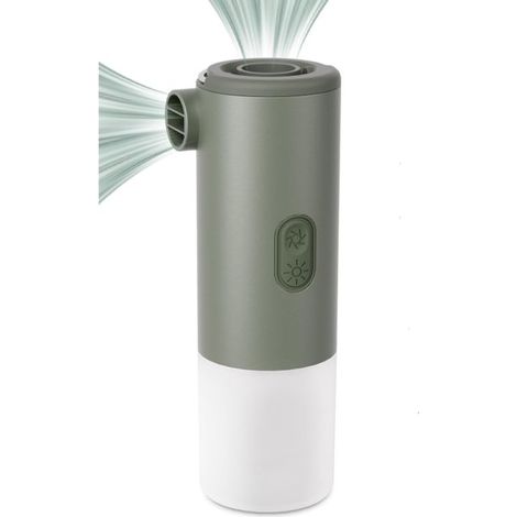 Bomba de aire eléctrica recargable con luz de camping，bomba portátil para inflar y desinflar，adecuada para colchones de aire (1/2)
