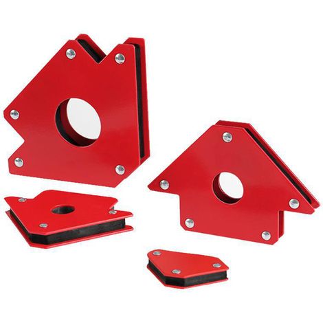 6-teiliges Set starker Schweißmagnete, rechtwinklig, robust, mit Mehrwinkelmagnet-Schweißhalterung (1/5)