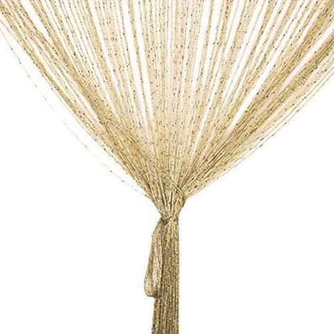 Fadenvorhang – 100 x 200 cm – Polyester – Für Türen, Fenster, Raumteiler, Moskitonetz – 1 Stück (1/5)