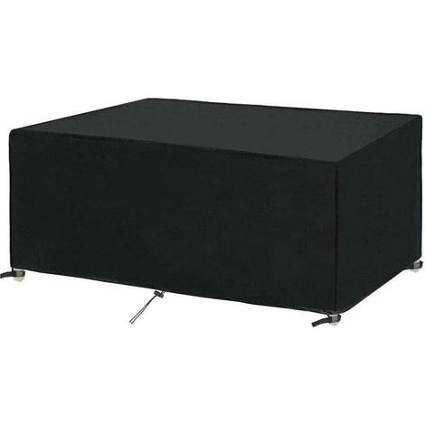 Housse Table Jardin Rectangulaire Housse Imperméable 250x150x90cm pour Meubles de Jardin Housse de Protection pour Salon de Jardin Bâche Bâche Meuble Extérieur Coupe-Vent,Anti-UV 250x150x90cm, (1/4)