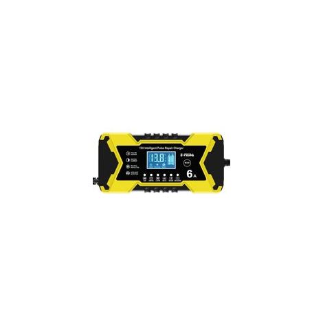 jauneChargeur de batterie de voiture 12 V 6 A, chargeur 12 V pour batteries au plomb-acide (1/4)