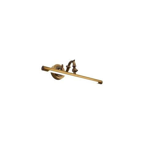 Lampe Miroir Coiffeuse Salle De Bain 8W Led Lampe De Miroir Vintage Laiton Antirouille Lampe De Maquillage Ip44 Étanche Applique Murale, 240°Réglable,45Cm 4000K (Brass)