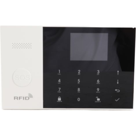 Smart home security alarm system with app control, 2.4-inch TFT LCD display, one-button two-way voice intercom, 100 sensors (1/5)